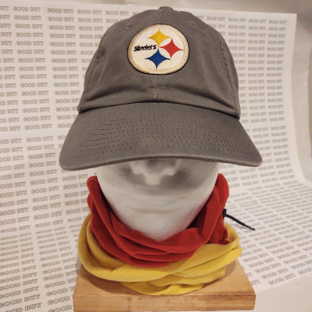 NIKE OFFICIAL NFL GRAY PITTSBURG STEELERS UNSTRUCTURED BALL CAP